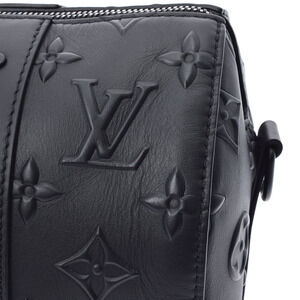 Louis Vuitton City Keepall Noir Black Monogram Leather Shoulder Bag